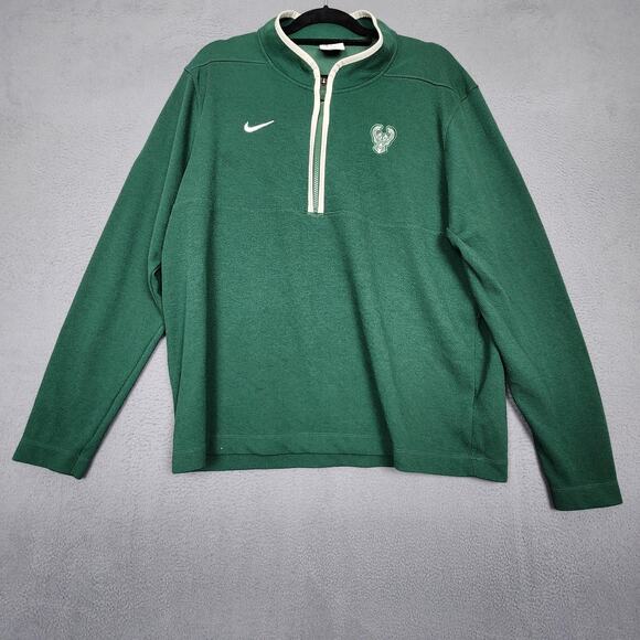 Milwaukee Bucks Pullover Quarter Zip Mens XL Green NBA Basketball Nike Dri-FIT - Picture 1 of 14